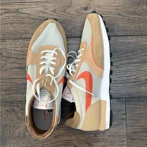 Nike Tan and Orange Athletic Shoes